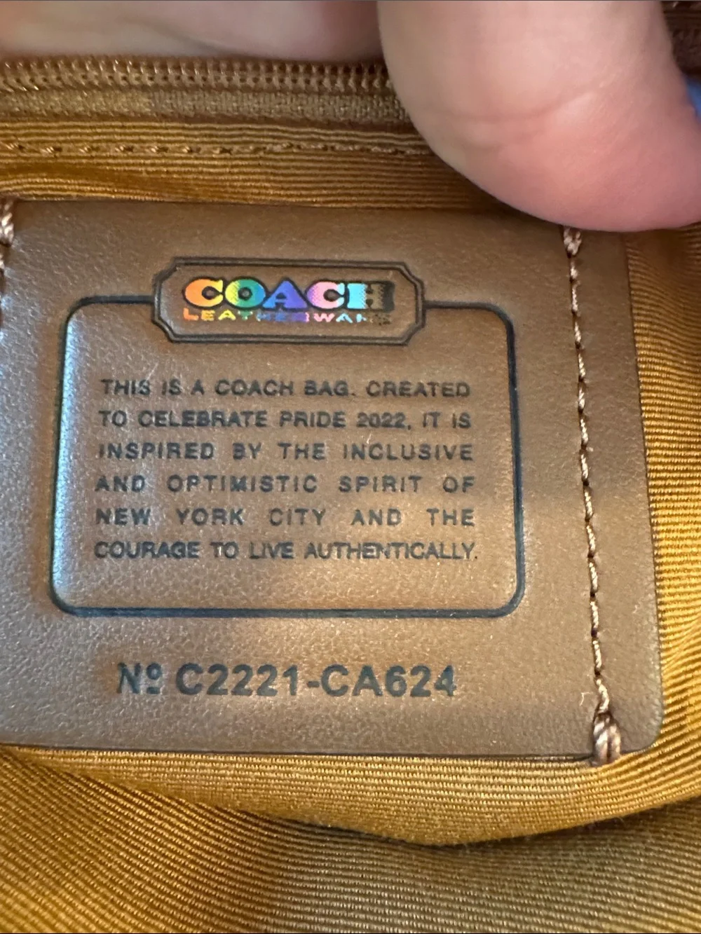 COACH Kids' White Rainbow Logo Mini Backpack